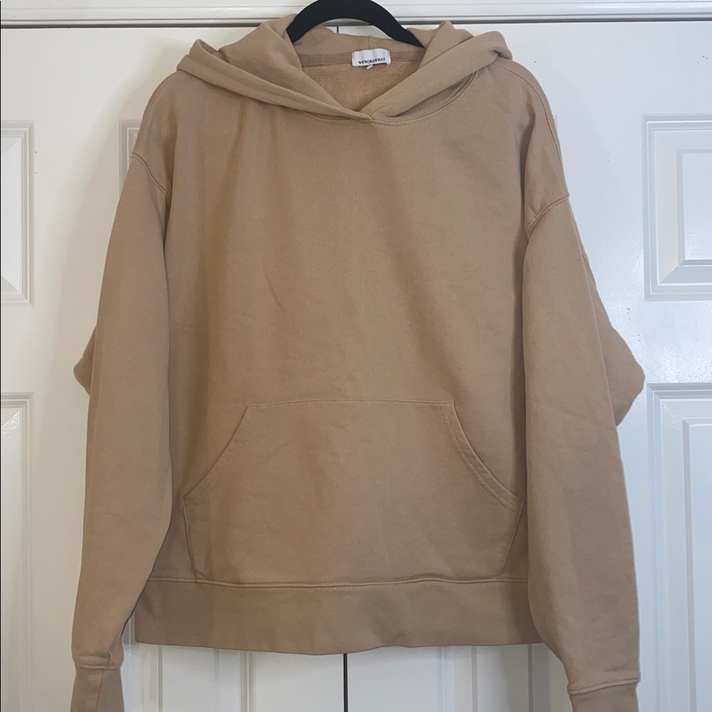 WeWoreWhat Oversized Hoodie in Tan size L